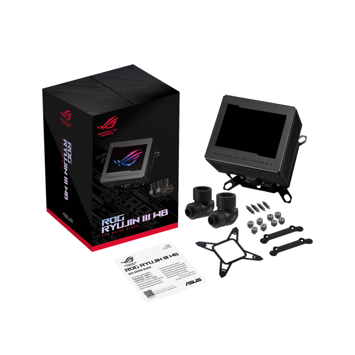 ASUS ROG RYUJIN III WB CPU Water Block, Full-Colour 3.5 ASUS ROG RYUJIN III WB CPU Water Block, Full-Colour 3.5
